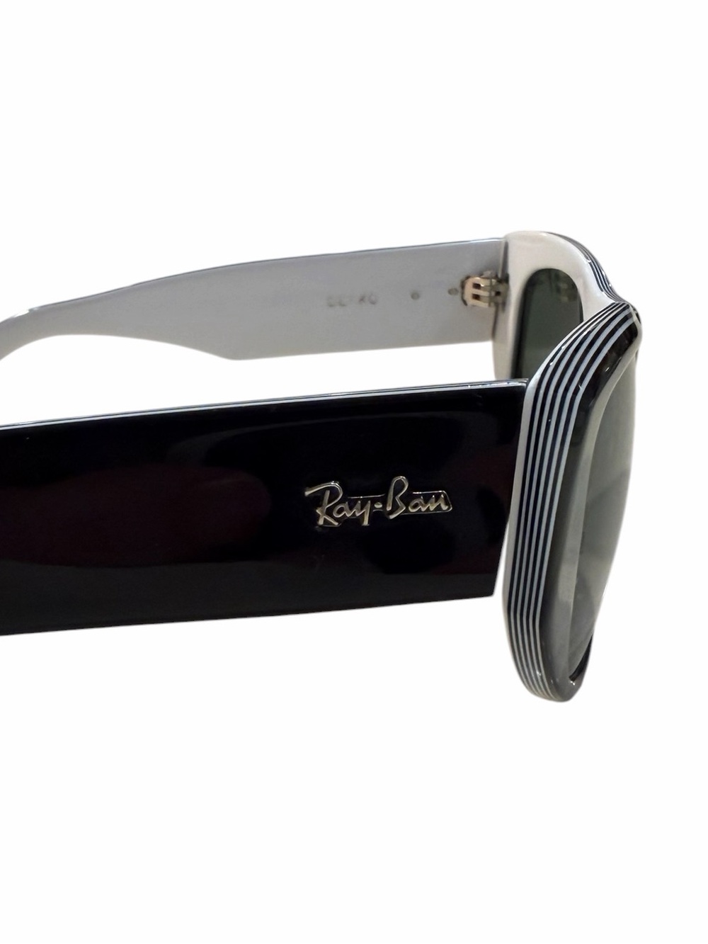 Vintage B&L Ray-Ban Black DEKKO BL G-15Sunglasses Black White Stripe Rare - Picture 7 of 10